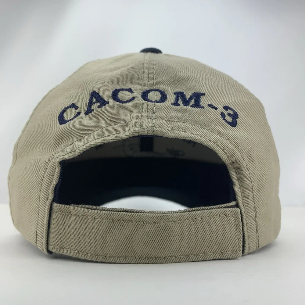 Fuerza Aerea Colombiana Hat CACOM-3 Air Force Blue Beige Adjustable Baseball Cap